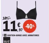 Soutien-gorge avec armatures - WELL en promo chez E.Leclerc Aubervilliers à 11,97 €