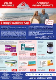 Ausbüttels Adler Apotheke Prospekt für Dortmund mit 1 Seite Ausbüttels Adler Apotheke Prospekt für Dortmund: "Aktuelle Angebote", 1 Seite, 05.06.2025 - 30.09.2025