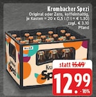 Spezi Original oder Zero Angebote von Krombacher bei E center Siegburg für 12,99 €