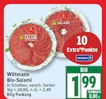 Bio-Salami von Wiltmann für 1,99 € bei EDEKA im Angebot Bio-Salami von Wiltmann im aktuellen EDEKA Prospekt