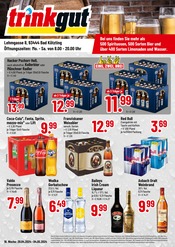 Aktueller Trinkgut Getränkemarkt Prospekt in Bad Kötzting und Umgebung, "Aktuelle Angebote" mit 4 Seiten, 29.04.2024 - 04.05.2024