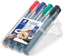 Bureau Vallée Guesnain - ÉTUI DE 4 MARQUEURS LUMOCOLOR 352 Promo ÉTUI DE 4 MARQUEURS LUMOCOLOR 352 dans le catalogue Bureau Vallée "Le grand RDV des pros : des offres qui vont faire un carton ! " à Guesnain