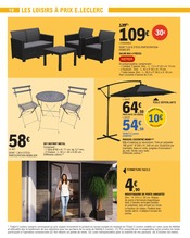 Promos Table Pliante dans le catalogue "Vague de fraîcheur sur votre budget" de E.Leclerc Table Pliante en promo dans le catalogue E.Leclerc à la page 10