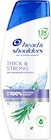 Shampoo Anti-Schuppen Thick & Strong mit Rosmarin-Extrakt von head&shoulders im aktuellen dm-drogerie markt Prospekt für 3,95 €