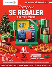 Catalogue E.Leclerc à Lens cette semaine, valable du 09/12/2025 au 20/12/2025 Prospectus E.Leclerc à Lens, "Tout pour SE RÉGALER À PRIX E.LECLERC", 44 pages de promos valables du 09/12/2025 au 20/12/2025