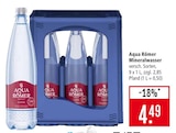 Mineralwasser im Angebot bei Marktkauf in Schorndorf Mineralwasser Angebote von Aqua Römer bei Marktkauf Schorndorf für 4,49 €