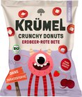 Kindersnack Crunchy Donuts Erdbeer Rote Beete, ab 3 Jahren von KRÜMEL im aktuellen dm-drogerie markt Prospekt für 1,25 €