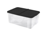Boîte de rangement avec couvercle 41L en promo chez Brico Dépôt Boîte de rangement avec couvercle 41L dans le catalogue Brico Dépôt