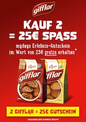 Aktueller GIFFLAR Supermarkt Prospekt in Bingen und Umgebung, "KAUF 2 = 25€ SPASS" mit 1 Seite, 10.03.2025 - 30.03.2025