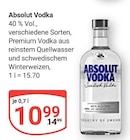 Absolut Vodka Angebote von Absolut Vodka bei GLOBUS Halle für 10,99 €