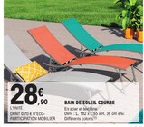 Bain de soleil courbe - E.Leclerc à Bordeaux Bain de soleil courbe en promo chez E.Leclerc Bordeaux à 28,90 €
