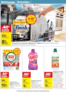 Promotion Ajax dans le prospectus Carrefour, valable du 04/11/2025 au 17/11/2025 Promo Ajax dans le catalogue Carrefour du moment à la page 44