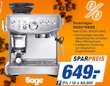 Siebträger SES876BSS bei expert im Gunzenhausen Prospekt für 649,00 €
