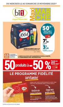 Catalogue Bi1 de la semaine "bi1 supermarché Maxi MARCHÉ" avec 1 pages, valide du 12/11/2025 au 23/11/2025 pour Rambervillers et alentours Prospectus Bi1 de la semaine "bi1 supermarché Maxi MARCHÉ" avec 1 pages, valide du 12/11/2025 au 23/11/2025 pour Rambervillers et alentours