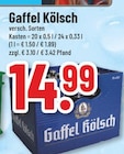 Gaffel Kölsch bei Trinkgut im Bocholt Prospekt für 14,99 €