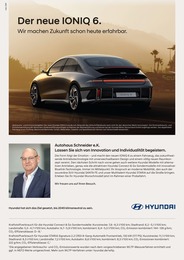 Werkstatt & Auto Prospekt von Hyundai Moosburg Hyundai Prospekt: "Der neue IONIQ 6", 8 Seiten, 15.11.2022 - 13.12.2022