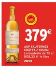 AOP Sauternes - Château Yquem dans le catalogue Intermarché