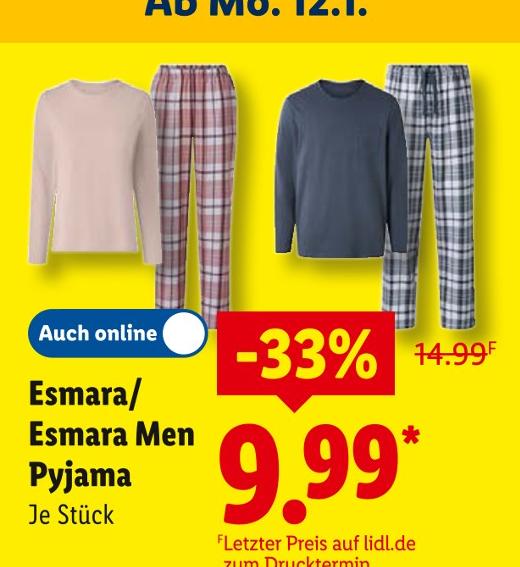 Esmara Men Pyjama