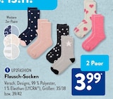 Flausch-Socken im ALDI SÜD Prospekt Flausch-Socken von UP2FASHION im aktuellen ALDI SÜD Prospekt für 3,99 €