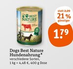 Hundenahrung Angebote von Dogs Best Nature bei tegut Ludwigsburg für 1,79 €