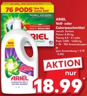 Voll- oder Colorwaschmittel Angebote von ARIEL bei Kaufland Siegburg für 18,99 €