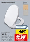 WC-Sitz von LIVARNO home für 12,99 € bei Lidl im Angebot WC-Sitz von LIVARNO home im aktuellen Lidl Prospekt