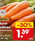 Bundmöhren von  im aktuellen Netto Marken-Discount Prospekt für 1,39 €