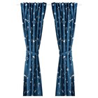 Gardinen + Raffhalter, 1 Paar Weltraum blau/weiß im Angebot bei IKEA in Nordhausen Gardinen + Raffhalter, 1 Paar Weltraum blau/weiß Angebote von AFTONSPARV bei IKEA Nordhausen für 21,24 €