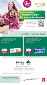 Aktueller mea - meine apotheke Prospekt "Unsere Oktober-Angebote" für Krefeld Aktueller mea - meine apotheke Prospekt für Krefeld mit  Seiten