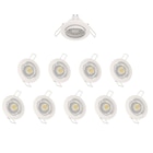 10 spots encastrés GU10 Clane orientable blanc neutre INSPIRE rond blanc - INSPIRE en promo chez LEROY MERLIN 10 spots encastrés GU10 Clane orientable blanc neutre INSPIRE rond blanc - INSPIRE dans le catalogue LEROY MERLIN