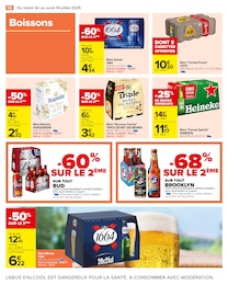 Prix et réduction Bière blanche dans le prospectus Carrefour en cours Offre Bière blanche dans le catalogue Carrefour du moment à la page 58