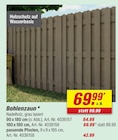 Bohlenzaun im Angebot bei toom Baumarkt in Böblingen Bohlenzaun Angebote bei toom Baumarkt Böblingen für 42,99 €