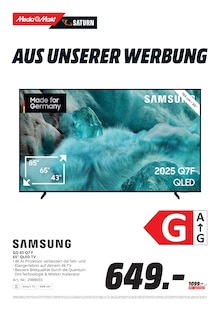 Fernseher im aktuellen MediaMarkt Saturn Prospekt (Detmold) Fernseher im MediaMarkt Saturn Prospekt "UNSERE FRĂśHLINGSDEALS" mit 20 Seiten (Detmold)