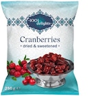 Cranberries séchées et sucrées à 1,95 € dans le catalogue Lidl