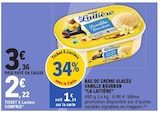 Promo Bac de crème glacée vanille bourbon à 2,22 € dans le catalogue E.Leclerc à Pontarlier