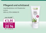 Bodylotion mit Sheabutter Angebot in Hartmannsdorf Bodylotion mit Sheabutter im aktuellen Prospekt bei mea - meine apotheke in Hartmannsdorf