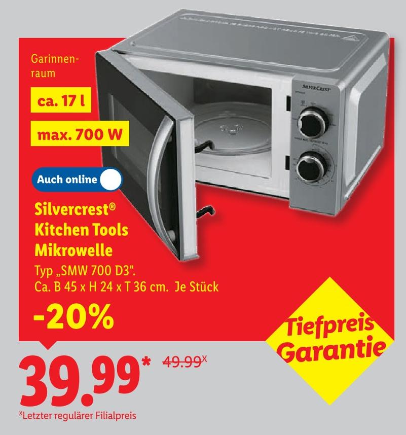 Kitchen Tools Mikrowelle Typ „SMW 700 D3