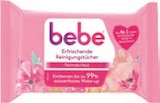 Erfrischende Reinigungstücher von bebe im aktuellen tegut Prospekt für 2,22 €