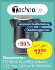 Wasserkocher Angebote von Technolux bei ROLLER Frankfurt für 17,99 €