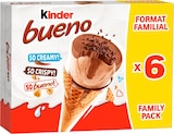 CÔNES GLACÉS NOISETTE BUENO CHOCOLAT AU LAIT - KINDER en promo chez Netto CÔNES GLACÉS NOISETTE BUENO CHOCOLAT AU LAIT - KINDER dans le catalogue Netto