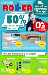 ROLLER Prospekt für Gadebusch: "50% auf alle Gartenmöbel mit UVP!", 16 Seiten, 10.05.2026 - 23.05.2026