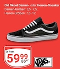 Old Skool Damen-Sneaker Angebote von Vans bei GLOBUS Bruchsal für 59,99 €