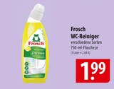 WC-Reiniger Zitrone im Angebot bei famila Nordost in Kiel WC-Reiniger Zitrone Angebote von Frosch bei famila Nordost Kiel für 1,99 €