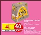Bière d'Abbaye Blonde - Leffe en promo chez Intermarché Super Bière d'Abbaye Blonde - Leffe dans le catalogue Intermarché Super