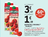 Gazpacho L'Original - Alvalle en promo à 1,39 € chez E.Leclerc Gazpacho L'Original - Alvalle dans le catalogue E.Leclerc