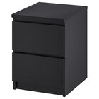 Kommode mit 2 Schubladen schwarzbraun im Angebot bei IKEA in Seevetal Kommode mit 2 Schubladen schwarzbraun Angebote von MALM bei IKEA Seevetal für 39,99 €
