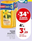 Douche huile coco - TAHITI en promo chez Super U Douche huile coco - TAHITI dans le catalogue Super U