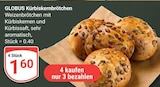 Aktuelles Kürbiskernbrötchen Angebot bei GLOBUS in Saarbrücken ab 1,60 €