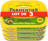 Sardines À L'huile D'olive Parmentier en promo chez Auchan Hypermarché Antony à 4,59 €