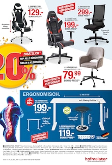 Bürostuhl im hofmeister Prospekt "JUBILÄUMSVERKAUF" mit 8 Seiten (Pforzheim)